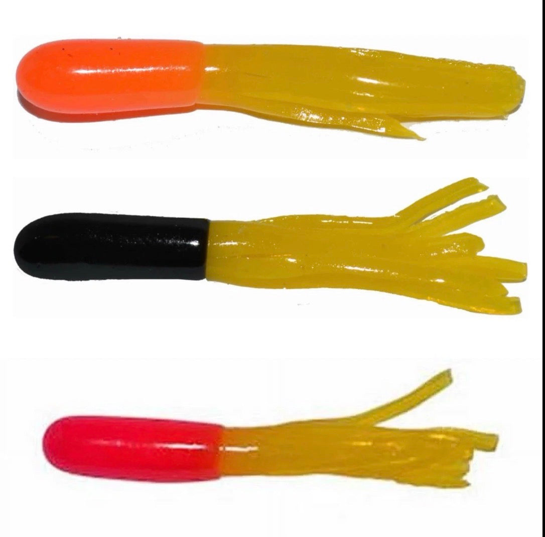 Big Bite Baits 1.5 In. Crappie Flipper Tube (Assorted Colors) 7 Per Pack