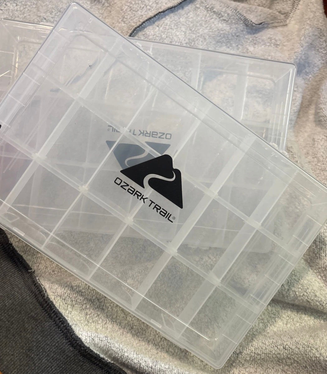 Ozark Trail Tackle Organizer Fishing Tackle Box Container with Dividers New