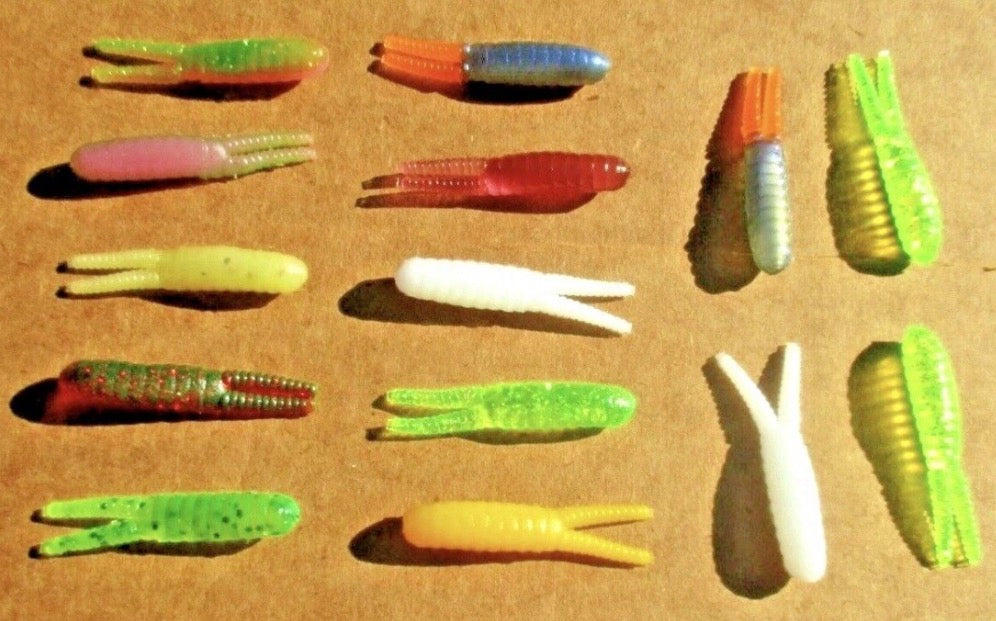 2" Beetle Spin Bodies Crappie Fishing Lures Bass Baits (Assorted Colors)